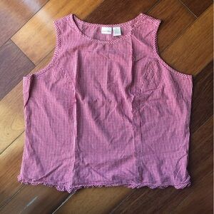 Cherokee Red Plaid Blouse